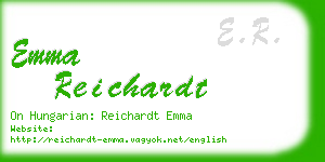 emma reichardt business card